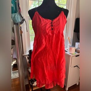 Pink mini dress with adjustable straps